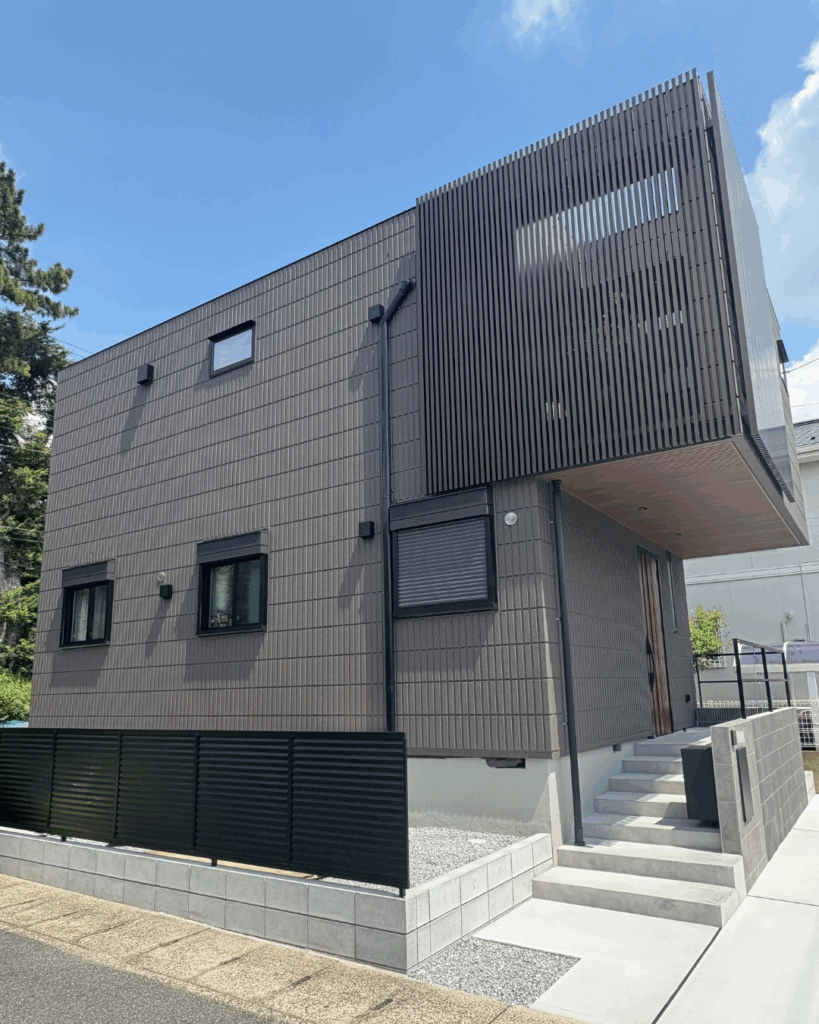 スタイリッシュにシンプルに！モダンなオープン外構　船橋市