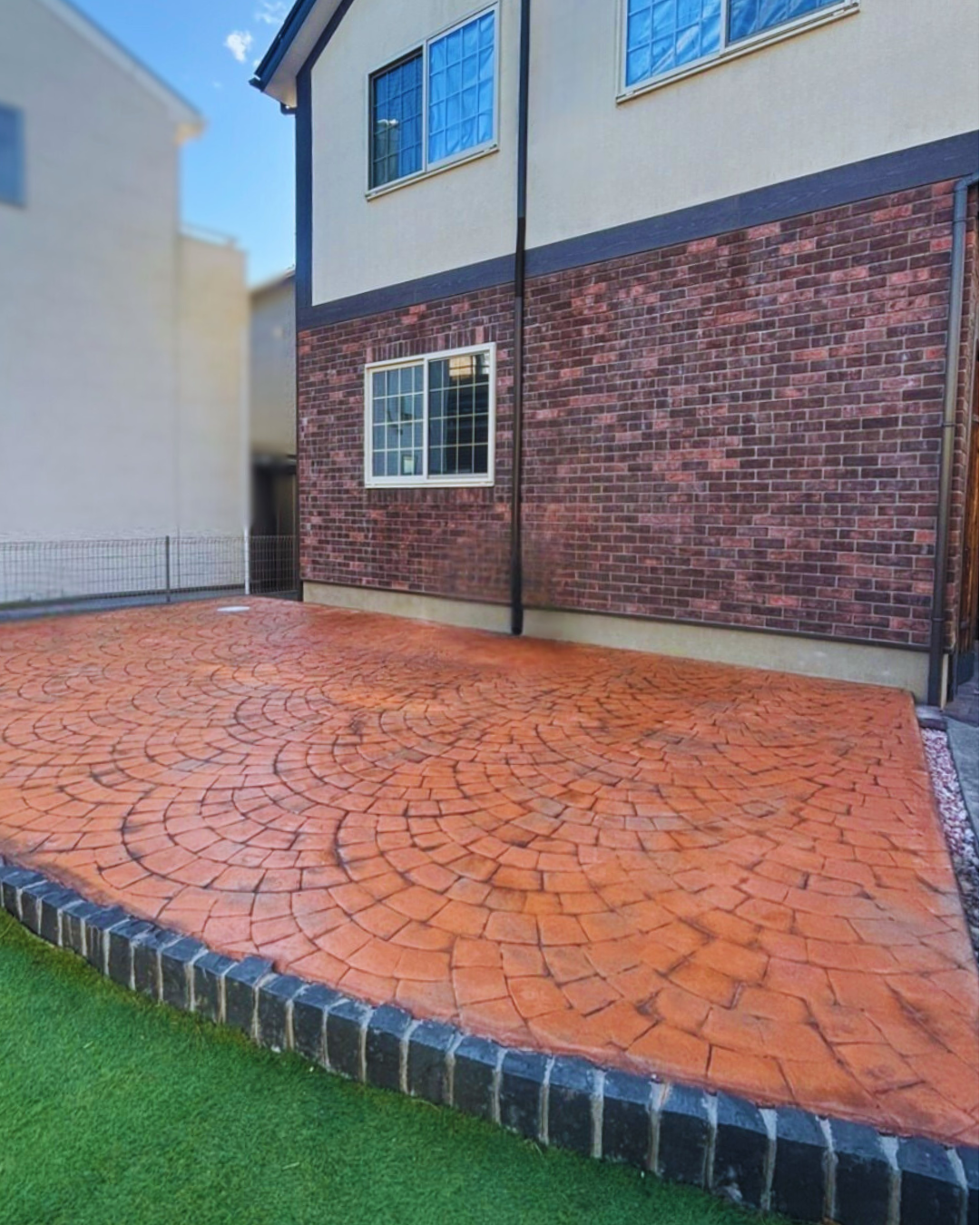 スタンプコンクリートで叶える「おしゃれ×メンテナンスフリー」な庭づくり【市川市・外構リフォーム】