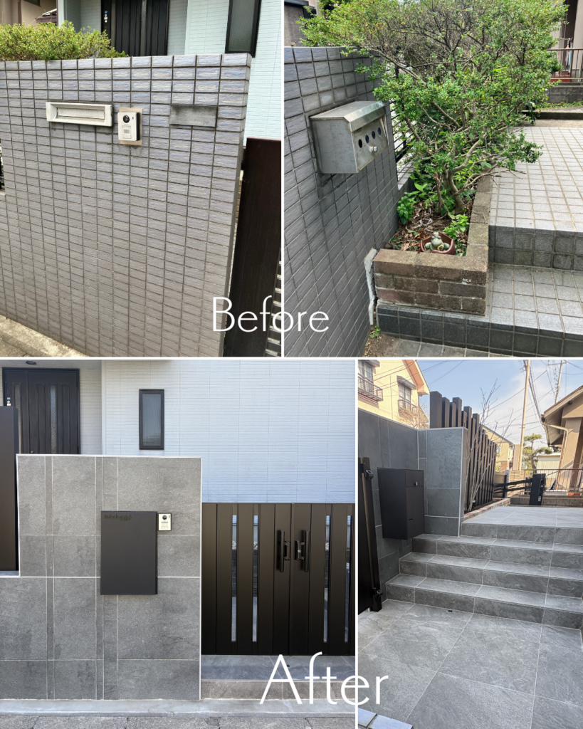 機能性とデザイン性を両立  浦安市のクローズ外構リノベーション